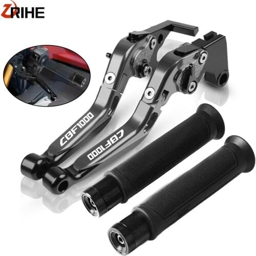 For Honda CBF1000A 2010 2011 2012 2013 Motorcycle Aluninum Adjustable Extendable Brake Clutch Levers Handlebar Grips Accessories