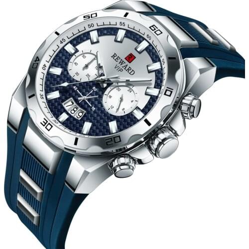 2021 Top Quality Fashion Men Quartz Watch Stainless Steel Strap Sports Waterproof Chronograph Male Clock Relogio Masculino