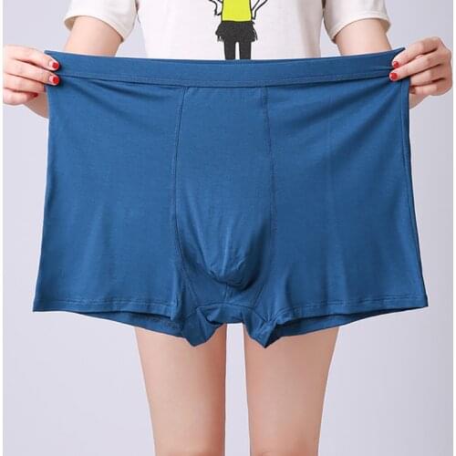 140KG Plus Size Mens Boxer Panties Extra Large Size Modal Loose Underwear Big Size Men Boxer Shorts Male Comfortable Underpants