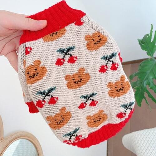 New Year Dog Clothes Warm Puppy Outfit Chihuahua Sweater Pets Dogs Clothing Ropa Perro Warm Dog Costume For Small Dogs Yorkie