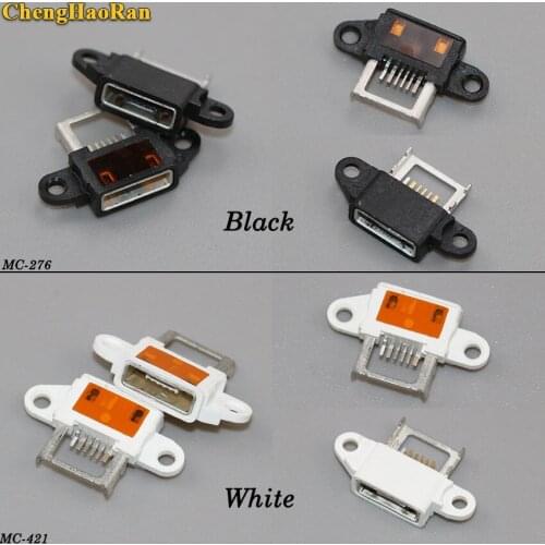 ChengHaoRan Micro usb Jack for Xiaomi NOTE Mi NOTE Micro USB DC Charging Socket Port Connector Black or White