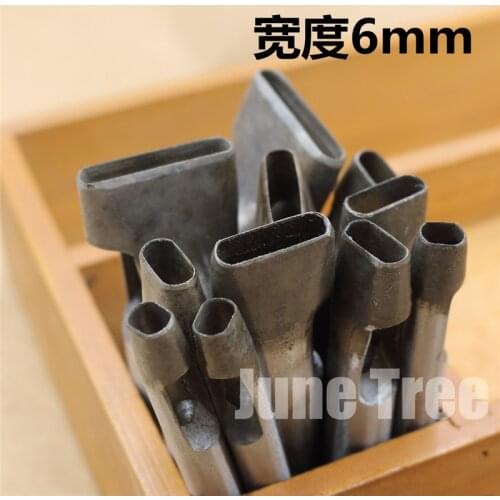 New arrival Handmade leather DIY tools strap One shape cowhide punch oval shape punch 6mm width