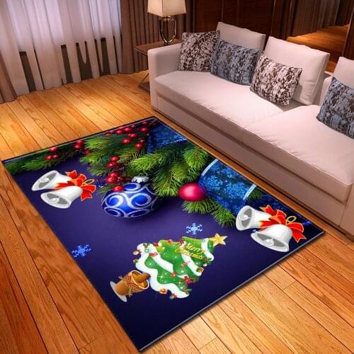 Christmas Carpets for Living Room Bedroom Bedside Decor Rug Childrens Mat On The Floor Mats In The Hallway Home Large Carpets