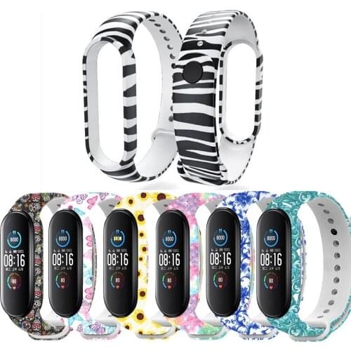 Silicone Watchband For Xiaomi Mi Band 6 5 4 3 Bracelet Wristband for mi band 5 4 Smart Watch Replacement Strap Accessories