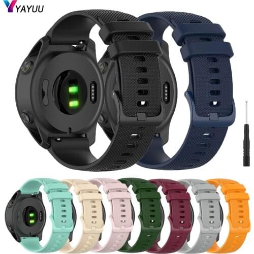 YAYUU 22mm Silicone Replacement Strap For Forerunner 745 Quick Fit Band For Garmin Forerunner 745/Active/Vivoactive 4 Watchbands