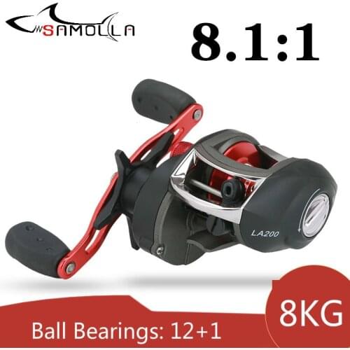 High Quality Fishing Reel Baitcasting Reel 8.1:1 High Speed Ratio Left And Right Hand Casting Reel Lurekiller Drag Carp Pesca
