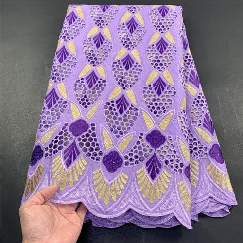 MIQIER High2021Quality Tulle Lace Fabric African Nigerian Prom Dress Damask Guipure Party Gown White Swiss Cotton 2.5Yards