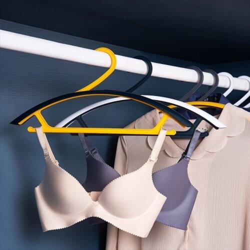 1PC Anti-Slip Widening Hanger Closet Organizers Hangers For Clothes Drying Rack Plastic Shelf Room Organization Storage Shelves