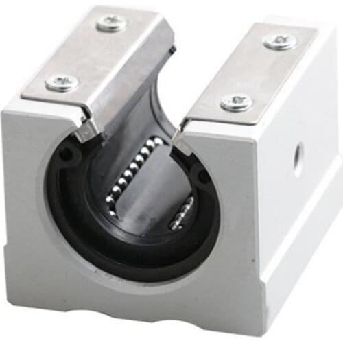 1 PCS SBR Open Type with Pressure Plate Metal Slider Linear Guide Bearing Slider SBR16/20/25/30/35/40/50S-PP-UU