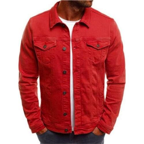 2020 Autumn And Winter New Mens Plus Size 3XL Slim Denim Jacket Casual Men Buttons Casual Personality Fashion Jeans Jacket