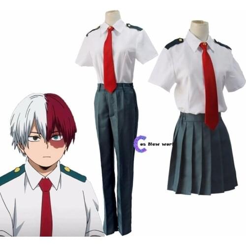 2020 Anime My Hero Academia Midoriya Izuku Cosplay Costume Boku No Hero Academia OCHACO URARAKA AsuiTsuyu Summer School Uniform