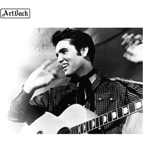 5d diamond painting full round "Elvis Presley" icon diamond mosaic johnny hallyday diamond embroidery sticker 60x80cm