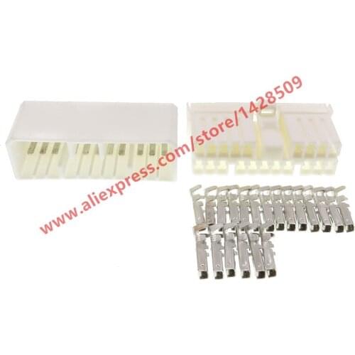 10 Sets 20 Pin Female Male Car Auto PCB Socket Electric Wire Cable Connector Automotive 174952-1 368511-1