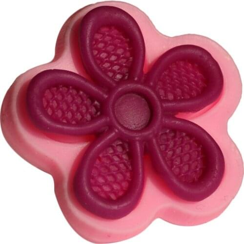 Five Petal Flower 3D Silicone Mold Rose Shape Mould For Soap,Candy,Chocolate,Ice,Flowers Cake Decorating Tools