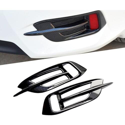 Chrome Rear Fog Light Cover Accessories Fit For Honda Civic Sedan 10th 2016 2017 2018 2019 Panel Foglight Lamp Cover Trim