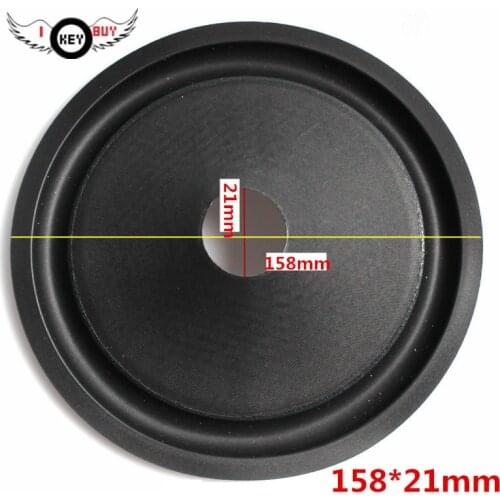 I KEY BUY Free Shipping 3 Pieces 6 Inch Speaker Smooth Paper Cone Foam Edge 21 MM Core 158 MM Speaker Repair Parts