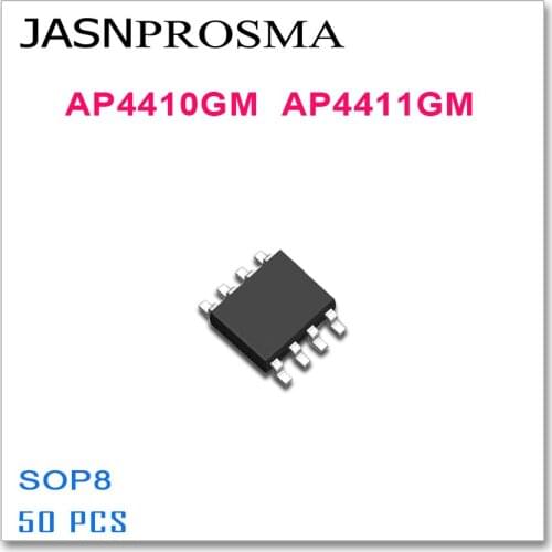 JASNPROSMA 50PCS AP4410GM AP4411GM SOP8 AP4410 AP4411 High quality