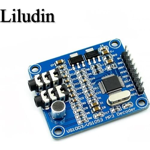 VS1003B VS1053 MP3 Decoding Module, Microphone Head, STM32 Microcontroller Development Board Accessories