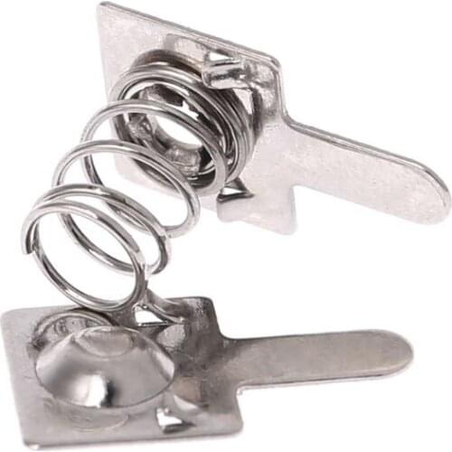 100 Pcs Metal Battery Spring Plate Set for AA AAA Positive Negative Contact