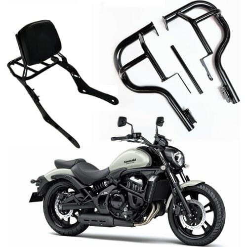 New Motorcycle Backrest Shelf Sissy Rear Passenger Seat Bar Bumper For Kawasaki Vulcan S650 VN650 VN 650 2015-2016-2017-2018