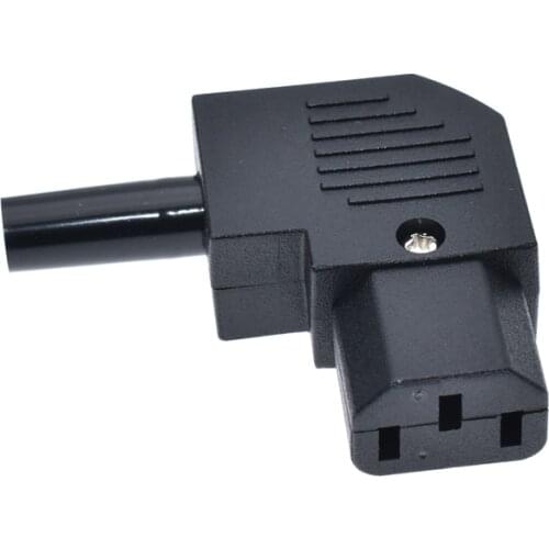 NEWEST AC POWER Plug IEC C13 right Angle Rewirable Horizontal Connector 125V-250V 10A C13 90 Degree Plug HOT SALT