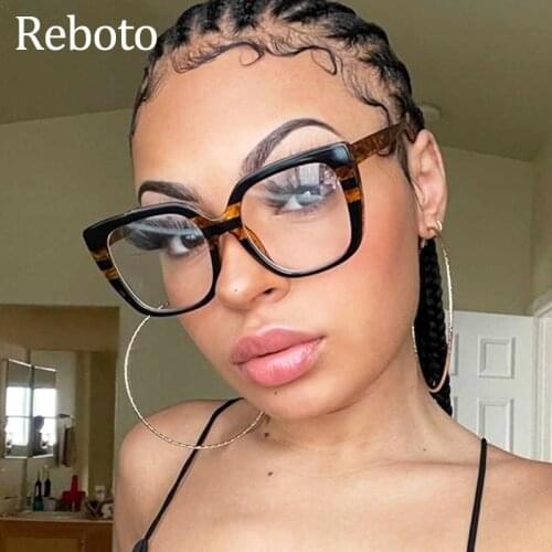 Oversized Square Presbyopia Reading Glasses Women TR90 Anti Blue Light Computer transparent Eyeglasses Fashion Eyewear 0 to +6