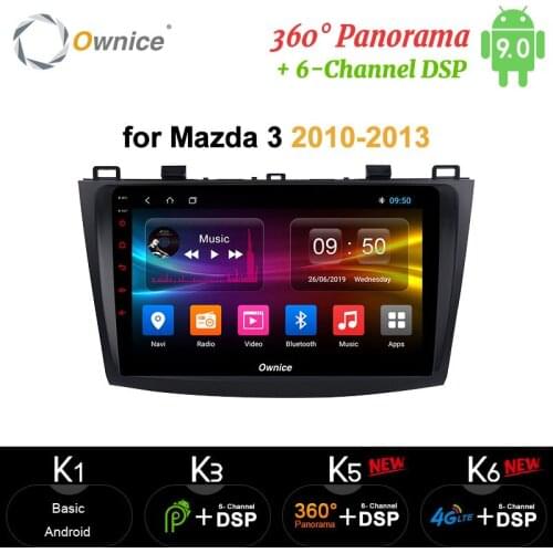 Ownice 9'' Octa Core Android 10.0 carplay Car DVD Player Auto radio GPS Navi DSP 4G LTE SPDIF for Mazda 3 2010.0 2011 2012 2013