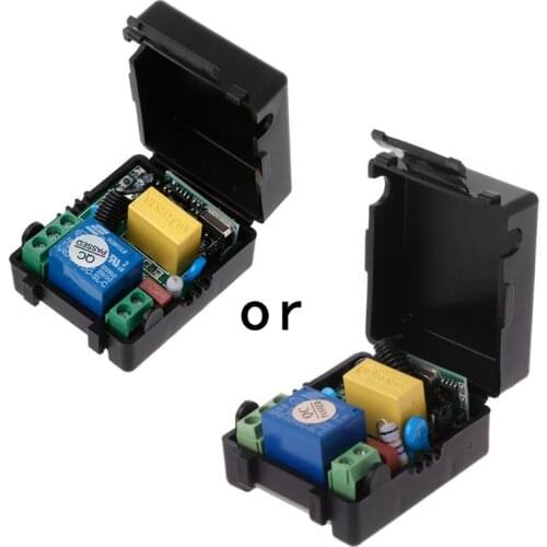 P82F AC 220V 10A 1CH RF 433MHz Wireless Remote Control Switch Receiver + Transmitter Kit