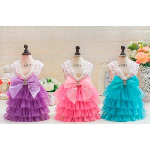 New Spring Summer Korea Sling Pet Dogs Level Dress For Small Puppy Dogs Clothing Apparel