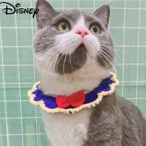 Disney Simple and Comfortable Breathable Size Pet Decoration Cute Cartoon Bib Accessories Pet Triangle Scarf