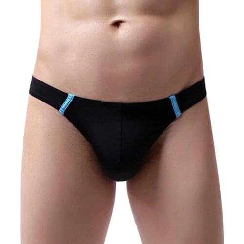 Gay Mens String Ice Silk Briefs Sexy Mens Panties Men Underwear Penis Seamless Brief Erotic Men Lingerie Pouch Underpant