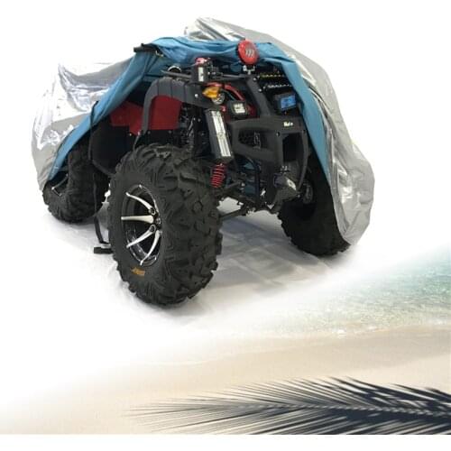 Silver Universal M L XL 2XL 3XL Size Beach Quad Bikes ATV Protector Cover Waterproof Sun Rain Anti-UV Kart Motorbike Cover