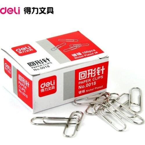 0018 Silver metal paper clip financial items Office supplies learning stationery