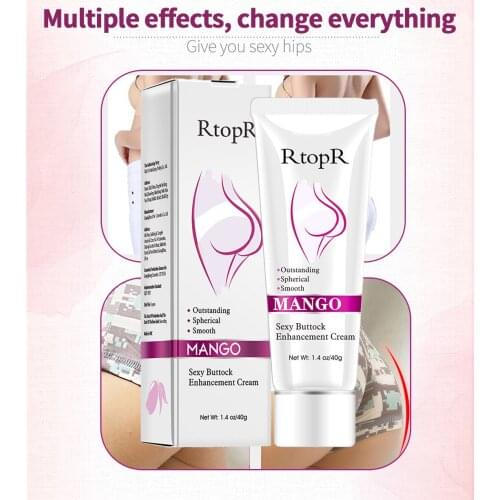 1pcs RtopR 40g Natural Mango Women Sexy Buttock Enhancement Lifting Firmi Elasticity Hip Enhancement Cream Butt Beauty Big Ass