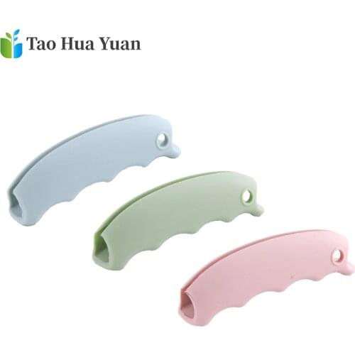 1pcs Convenient Bag Hanging Quality Mention Dish Carry Bags Kitchen Gadgets Silicone Candy Color Save Effort Tools Shopping Tool