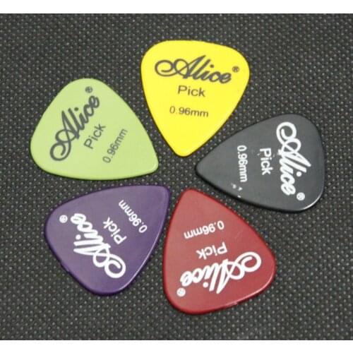 1000pcs Factory Direct Alice Folk Acoustic Electric Guitar Picks 0.96mm thickness wholesale drop shipping