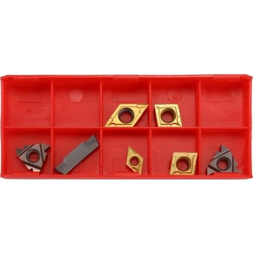 16mm Shank 7PCS With Carbide Insert Wrench DIY Set Metal Steel Lathe Boring Bar Holder Turning Bar hardness approximately 45HRC