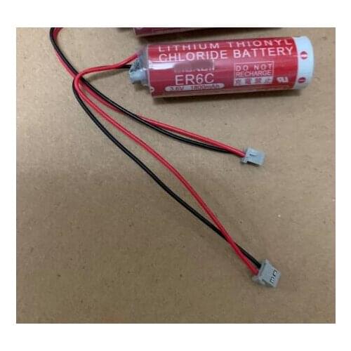2PCS FREESHIPPING battery GJR5250700R0001 07LE90 PLC battery ER6C with green plug Lithium battery