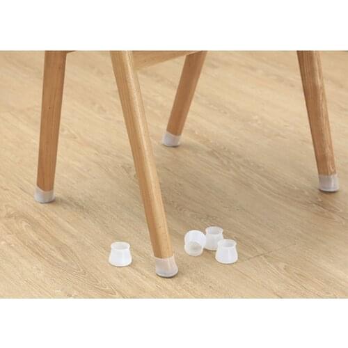 4/8/16/32/64 pcs Table Chair Leg Silicone Cap Pad Furniture Table Feet Cover Floor Protector Non-slip Table Chair Foot