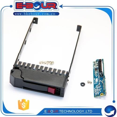 5pcs/lot For HP 3.5'' MSA2012 MSA2000 SAS HDD Caddy Bracket with SATA-FC Connector Adapter P/N 79-00000523 Server Tray