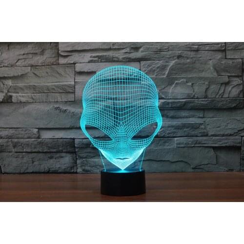 7 Colors Magic UFO Led AVP Alien VS Predator Toys Scar Predator Alien Action Figures Product 3D Table Lamp Toys Funny Gift