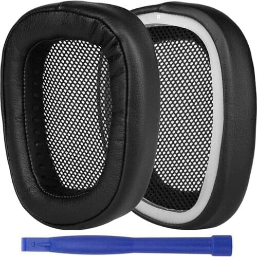 Potein Leather Foam Fabric Replacement Ear Pads Cushion Cups Repair Parts Earpads for Logitech G433 G233 G-Pro Headphones