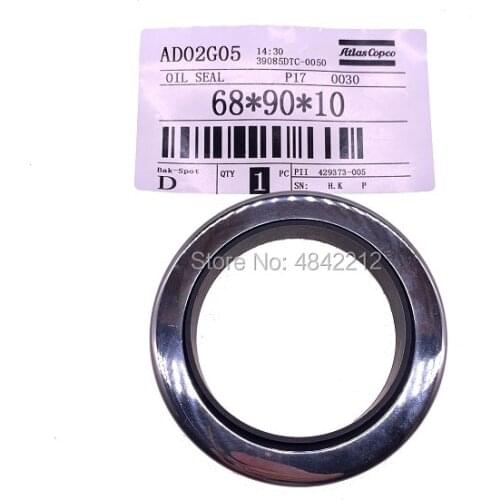 Free shipping 2pcs/lot double lips screw air compressor PTFE oil seal shaft seal 68*90*10