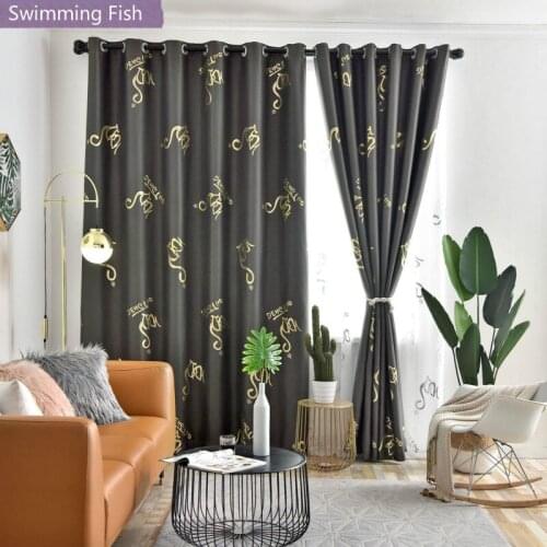 Bronzed Fabrics Polyester Curtain For Bedroom Living Room 85% Shade Curtain Drapes Home Deco Hotel Wholesale Window Treatment