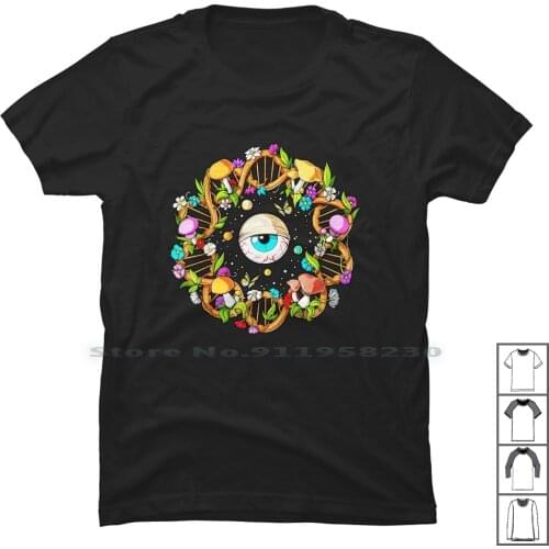 Dna Magic Mushrooms Psilocybin Fungi Forest Shrooms Mycology T Shirt 100% Cotton Magic Mushrooms Mushroom Forest Magic Room