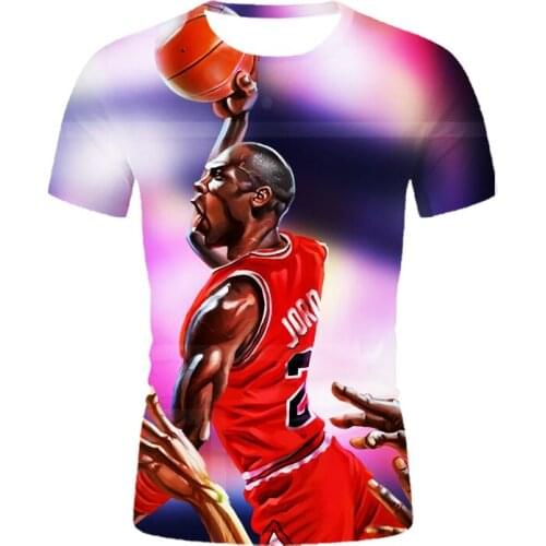 New 3D printed anime video t-shirt Mens Fashion Sports T-shirts Summer breathable shirt O-neck short-sleeved T-shirt Streetwear