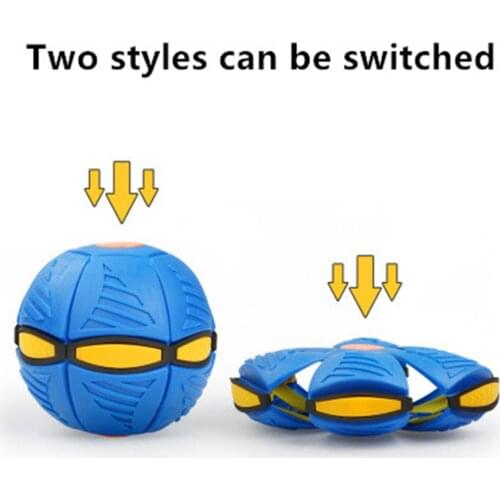 Goliath Games Phlat Ball V3 Kids Games Throw a Disc Catch a Ball Flying Transfiguration Ball Have 3/6 Luminous Lamps for Glows