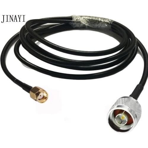 N Male to RP-SMA Male Connector RF coax coaxial Cable RG58 50-3 1m 3m 5m 10m 20m 50ohm