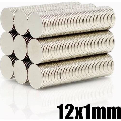 20/50/100/500pcs 12x1 Super Powerful Strong Bulk Round NdFeB Neodymium Disc Magnets Dia N35 Rare Earth Magnet 12*1