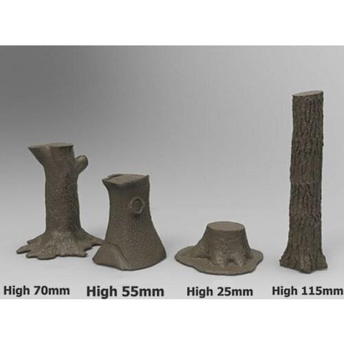 New Unassembled 1/16 Tree Trunk Set Resin Figure Unpainted Model Kit